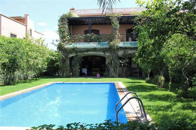 Magnifique Villa Avec Piscine Chauffee Que Pour Famille Marrákes Kültér fotó